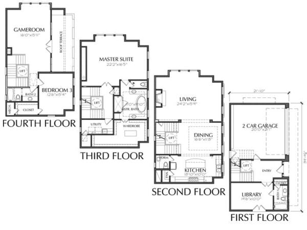 Townhouse Plan E3130 E1.1