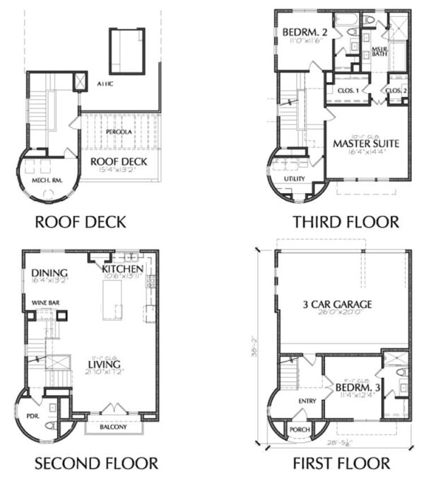 Townhouse Plan E2036 D1.2