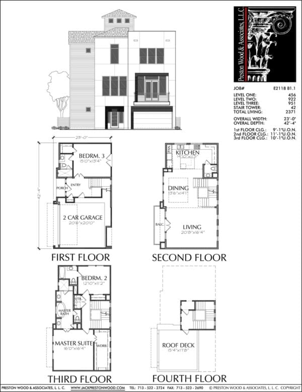 Townhouse Plan E2118 B1.1