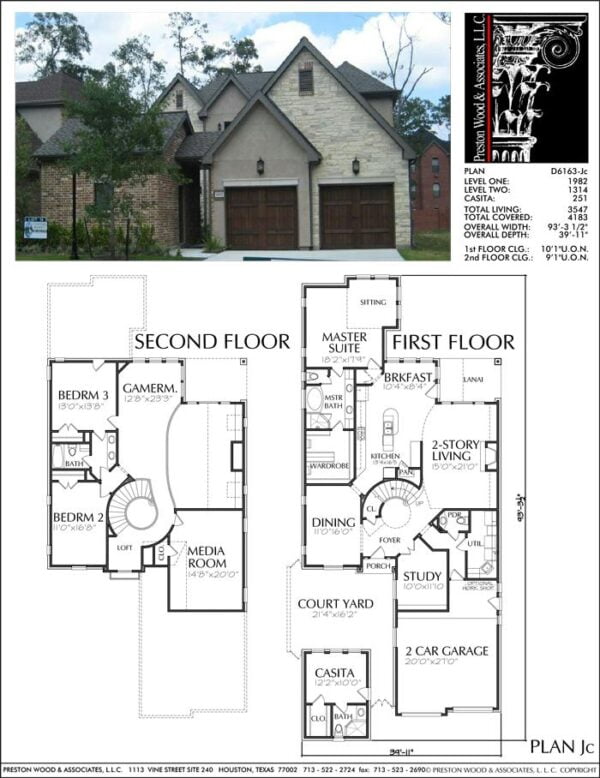 Patio Home Plan aD6163 Jc