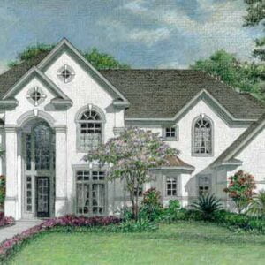 Two Story House Plan D0100
