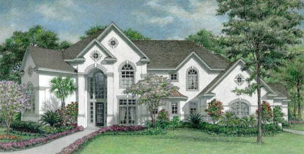 Two Story House Plan D0100