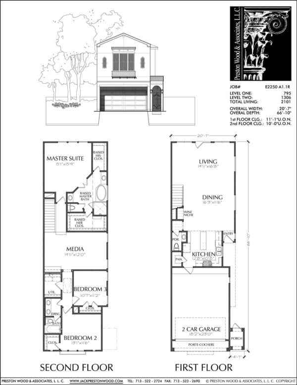 Townhouse Plan E2250 A1.1