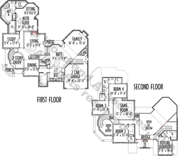 Two Story House Plan C4149
