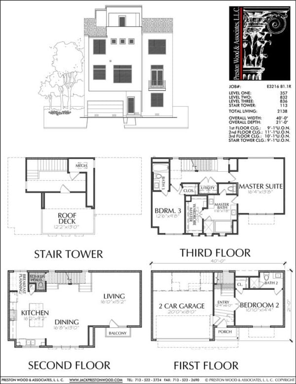 Townhouse Plan E3216 B1.1