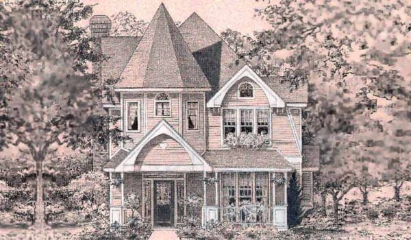 Victorian Style Home Plan 81-1954