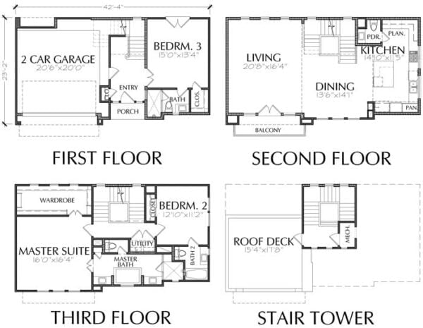 Townhouse Plan E2137 B1.1