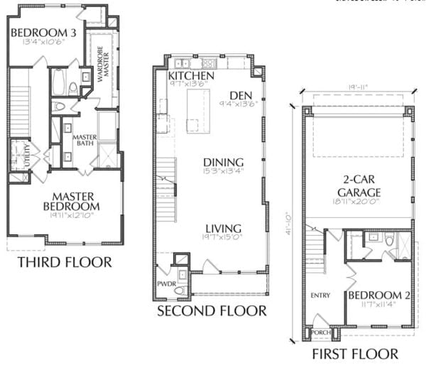 Townhouse Plan E1146 A1.2