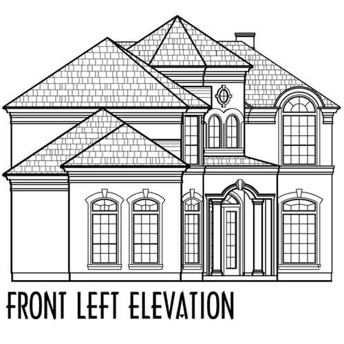 Two Story House Plan C7133