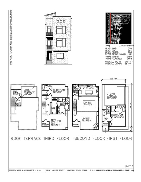 Townhouse Plan D7009-1