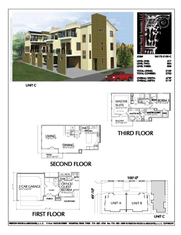 Townhouse Plan D6173 u3