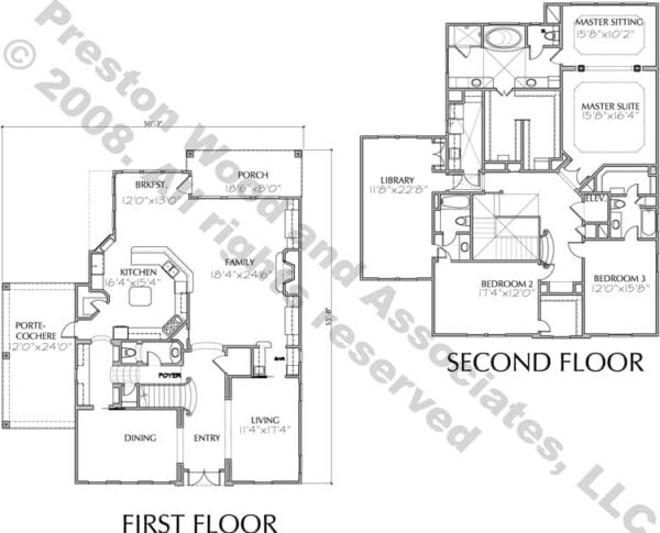 Two Story House Plan D5084