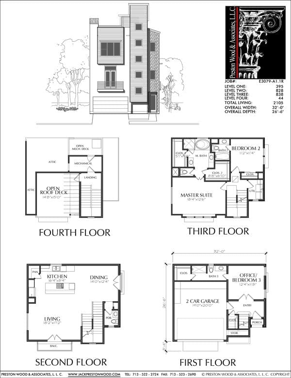 Townhouse Plan E3079 A1.1