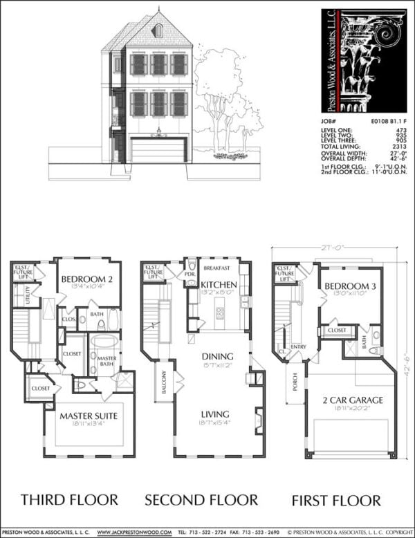 Townhouse Plan E0108 B1.1