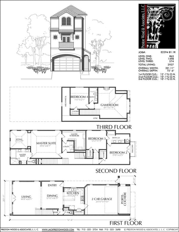 Townhouse Plan E2294 B1.1R