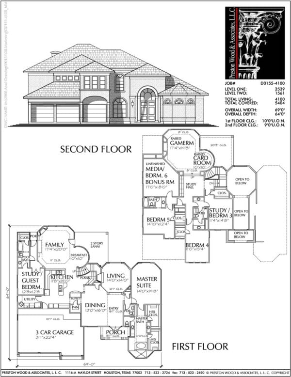 Two Story House Plan D0155