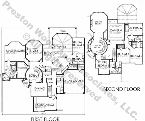 Two Story House Plan D1181