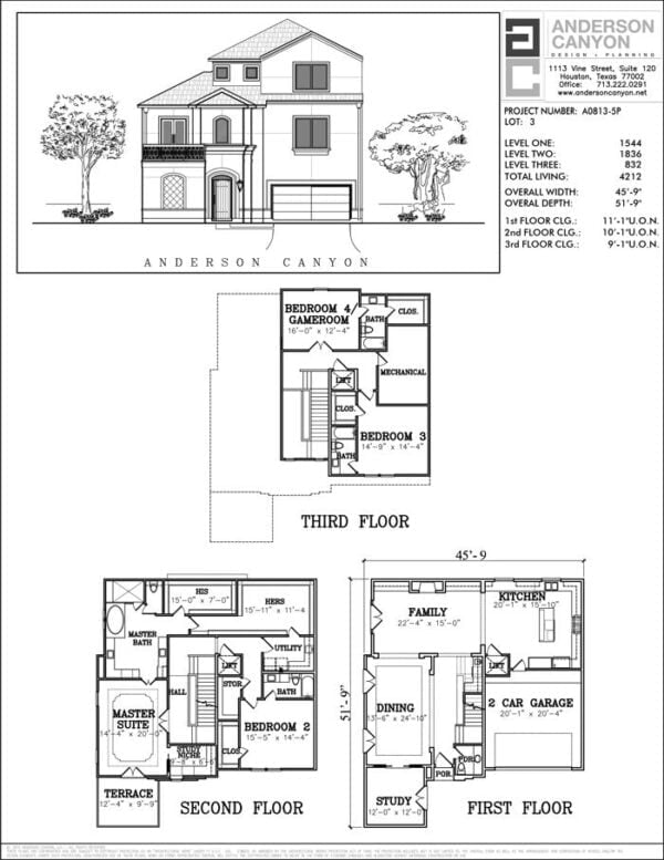 Townhouse Plan A0813 LOT 3