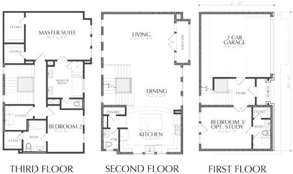 Townhouse Plan E4063 A1.1