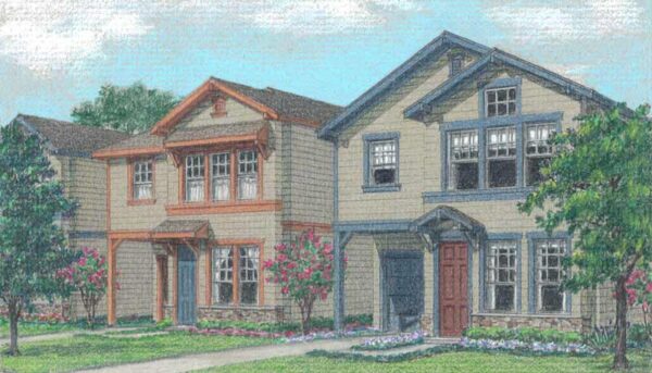Two Story House Plan D3138