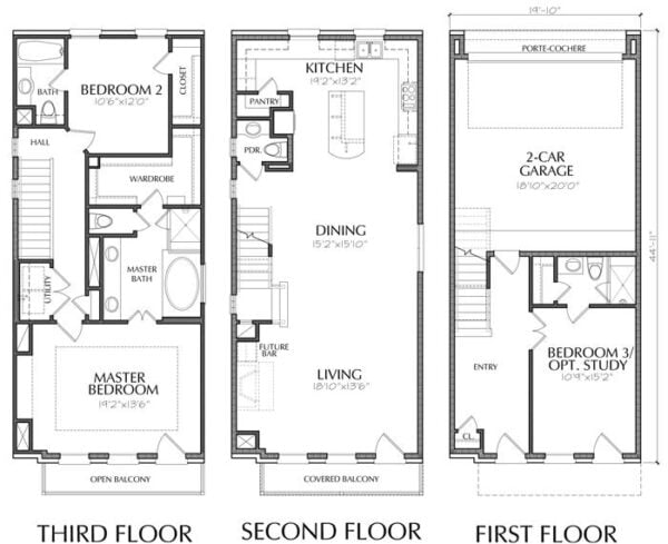 Townhouse Plan E0116 A1.1