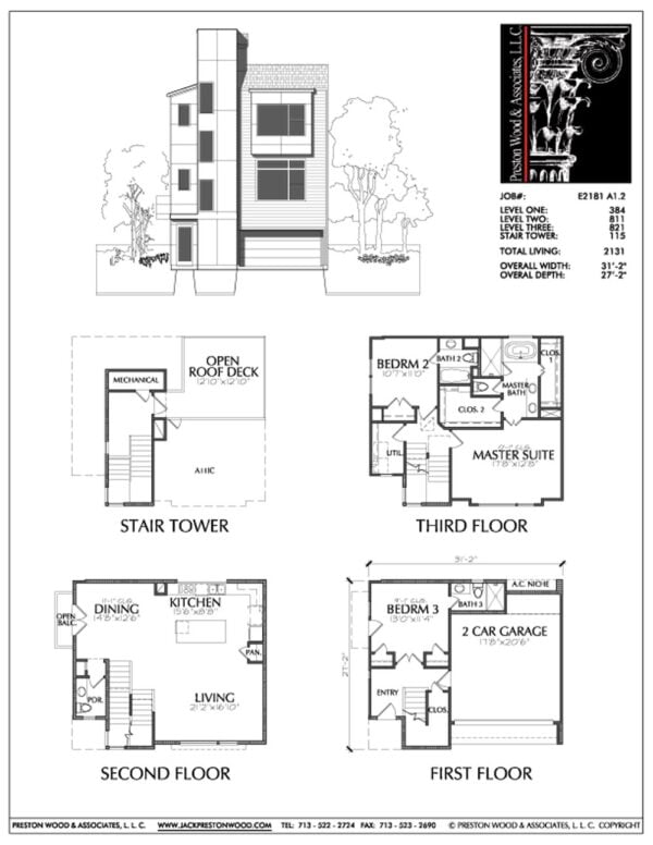 Townhouse Plan E2181 A1.2