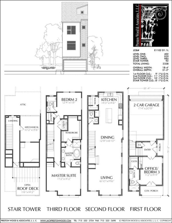 Townhouse Plan E1102 D1.1