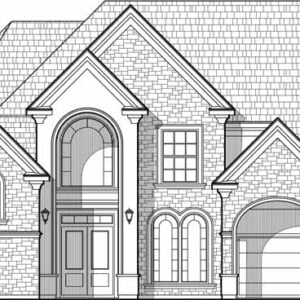 Two Story House Plan C9118