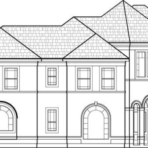 Two Story House Plan C7075