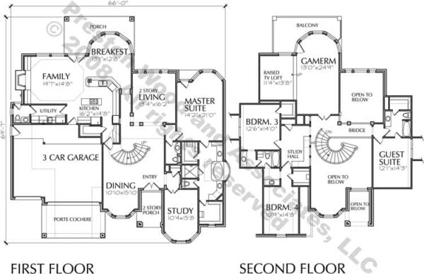 Two Story House Plan D0209