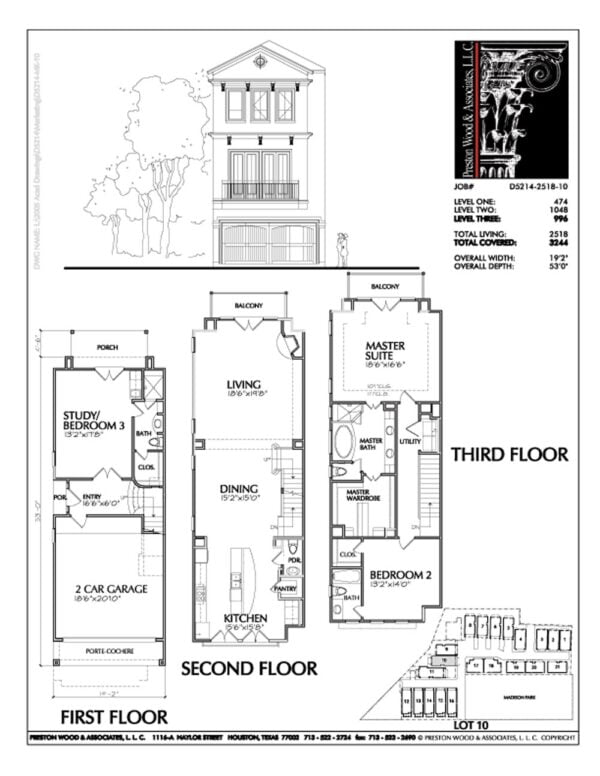 Townhouse Plan D5214-2518