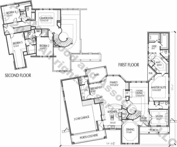 Two Story House Plan aC5327