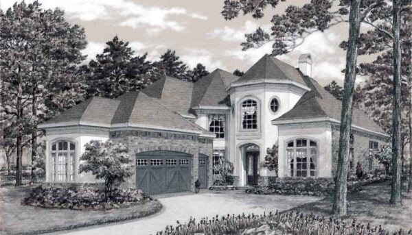 Two Story House Plan C6186
