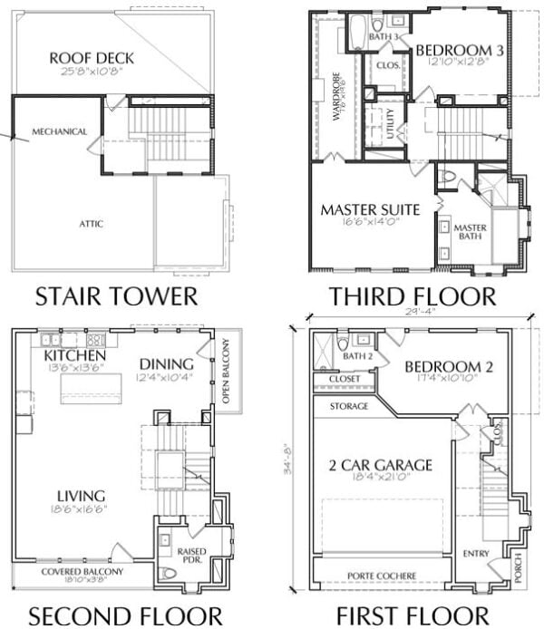 Townhouse Plan E3214 A4.1