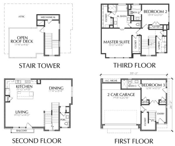 Townhouse Plan E2293 C1.1