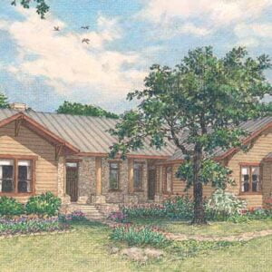 One Story Home Plan D1215