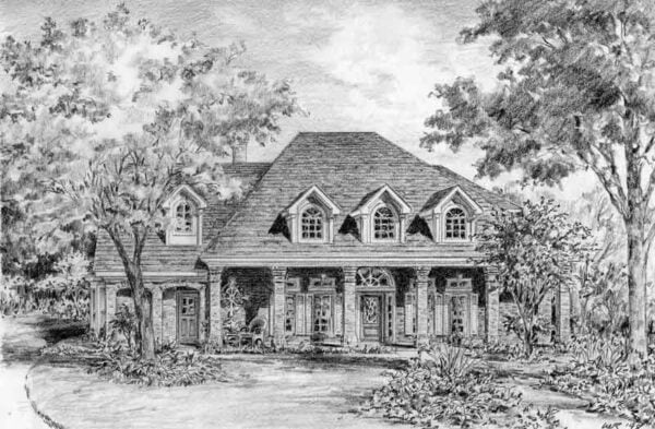 Traditional Style House Plan C4236