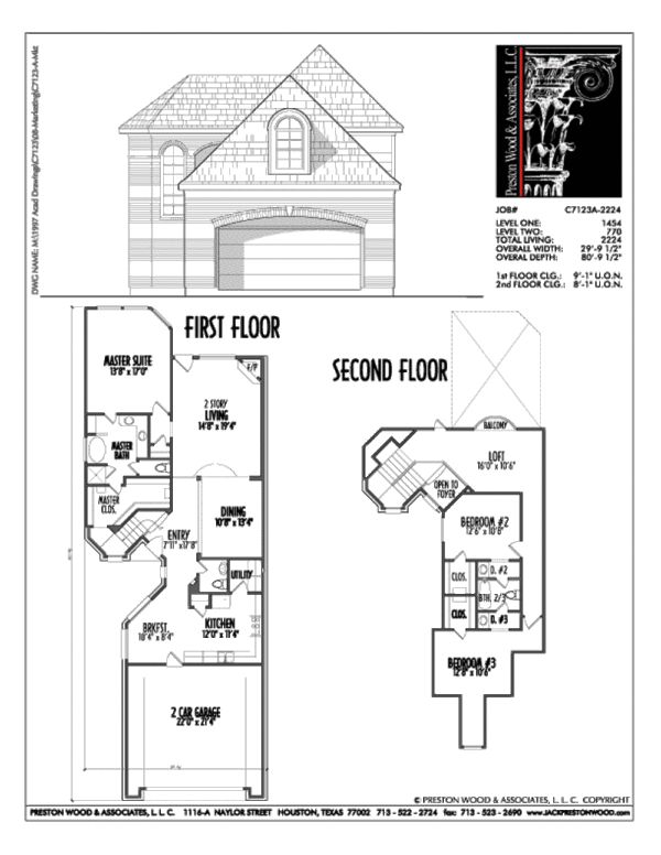 Urban House Plan C7123 A