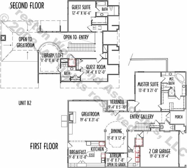 Patio Home Plan C2087 B2