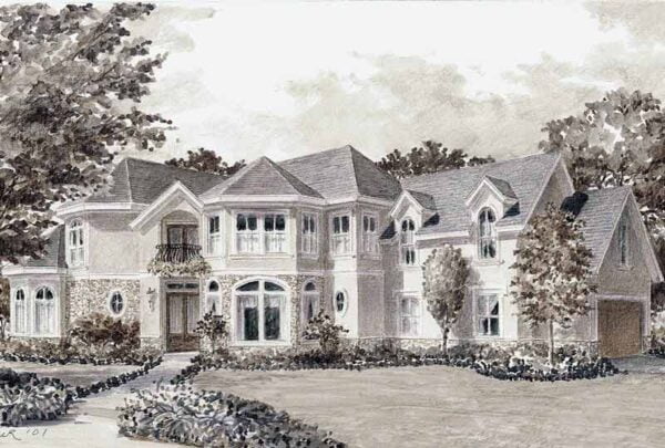 Traditional Style House Plan C8129