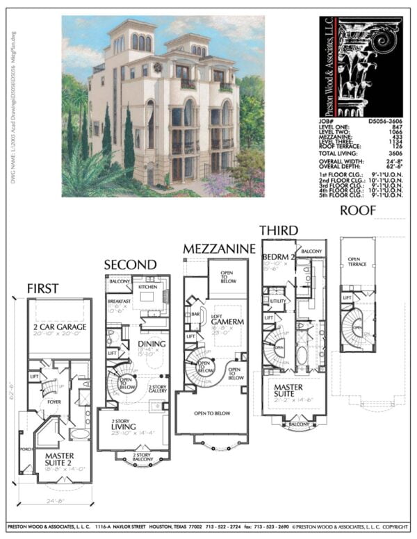 Duplex Townhouse Plan D5056