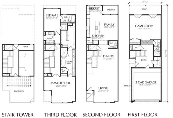 Townhouse Plan E2214