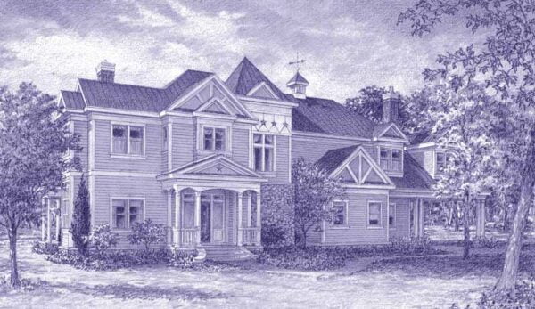 Victorian Style Home Plan C9298