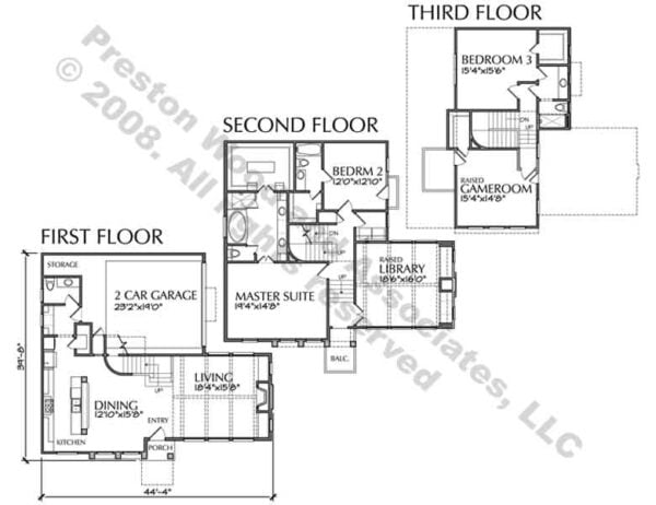 Townhouse Plan D4267 u1 & u6