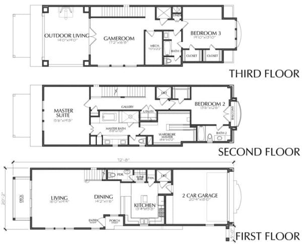 Townhouse Plan E2315 A1.2