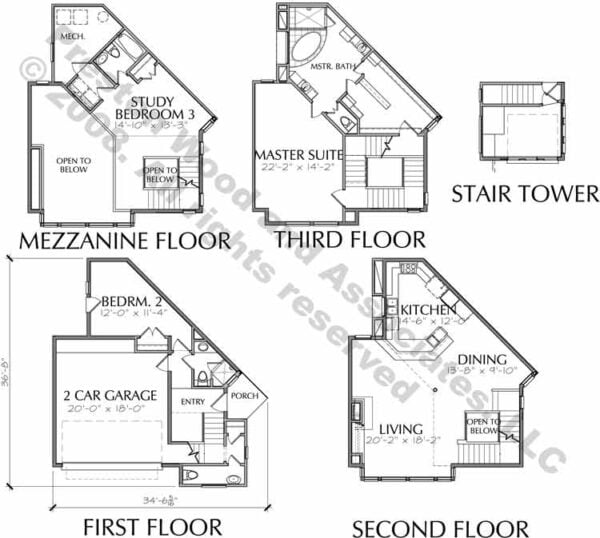 Duplex Townhome Plan D4031 u9