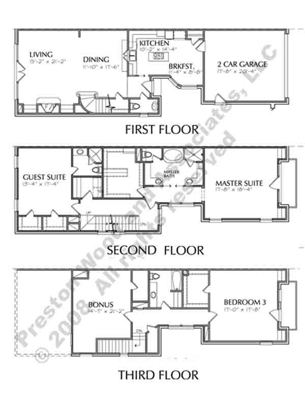 Duplex Townhome Plan C9052