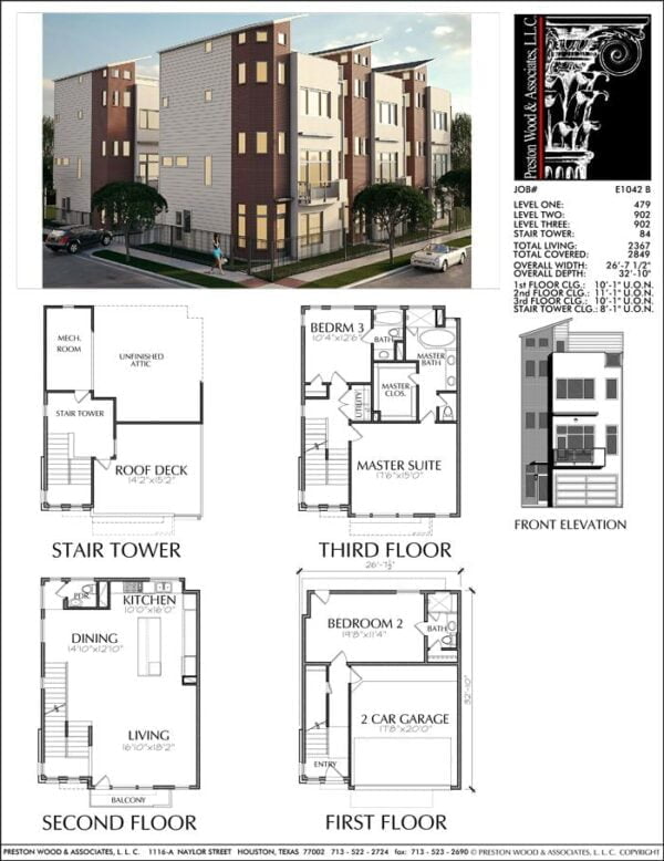 Townhouse Plan E1042 B V5