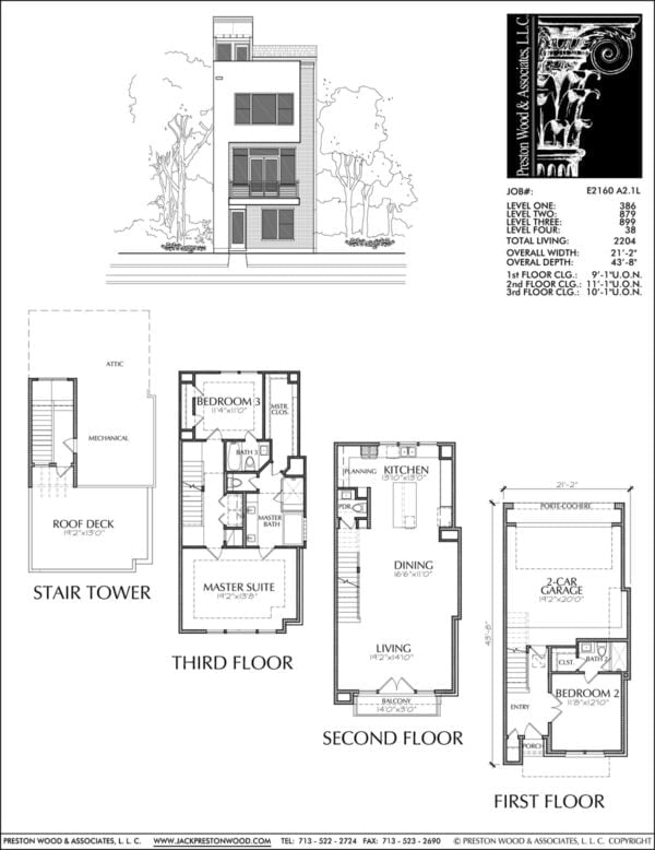 Townhouse Plan E2160 A2.1