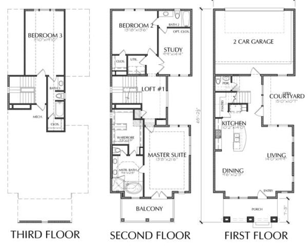 Townhouse Plan E2300 A2.2